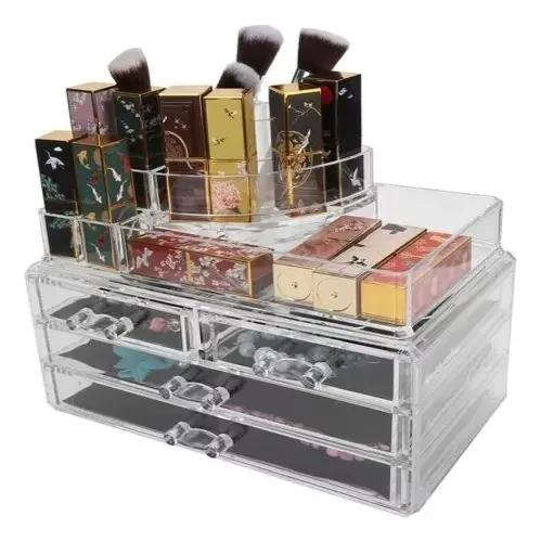 CAJA ORGANIZADORA DE MAQUILLAJE CON COMPARTIMENTOS PRACTICOS - 8