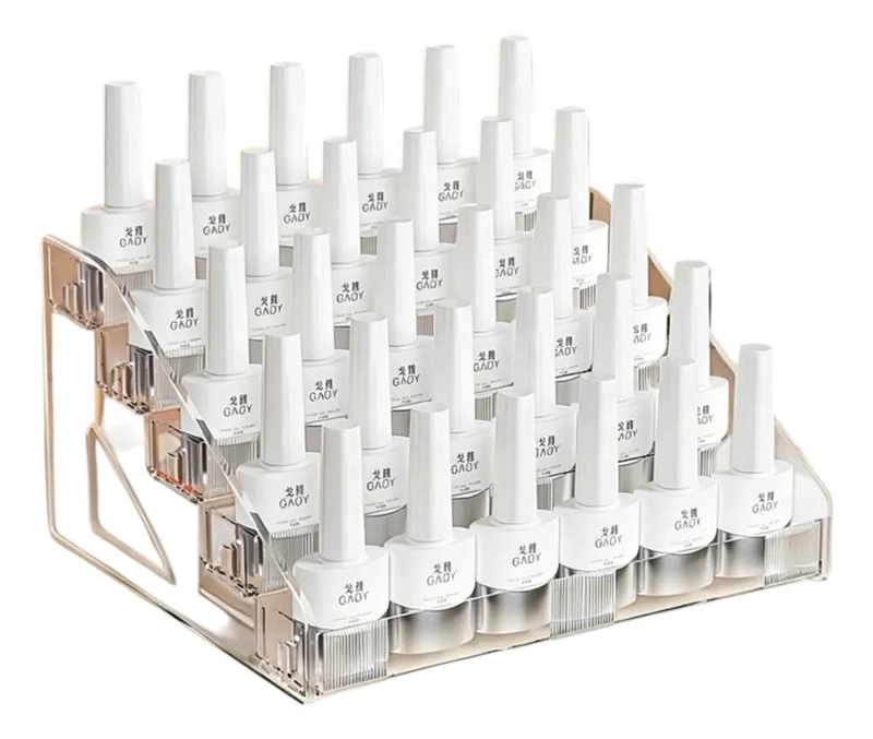 ORGANIZADOR ACRILICO TRANSPARENTE PARA MAQUILLAJE CON 5 NIVELES - 1