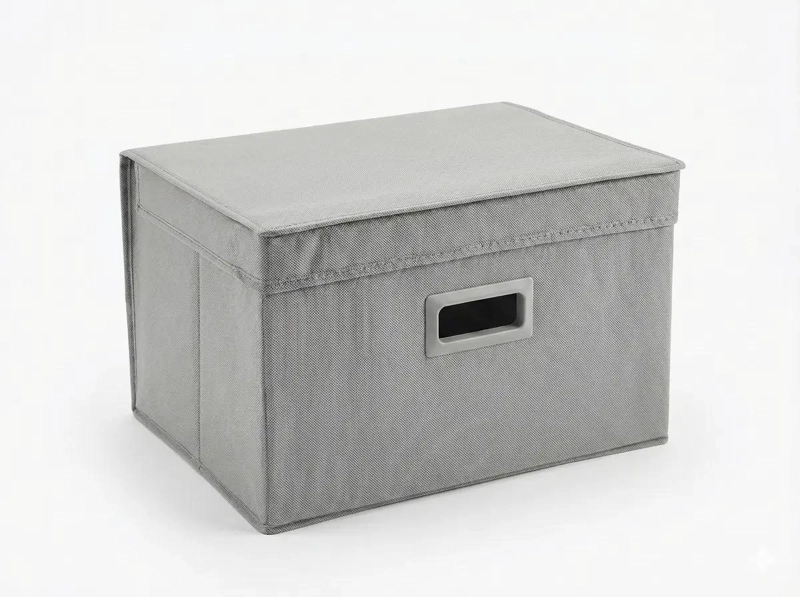 CAJA ORGANIZADORA PLEGABLE CON TAPA TRANSPARENTE PARA ROPA - 1