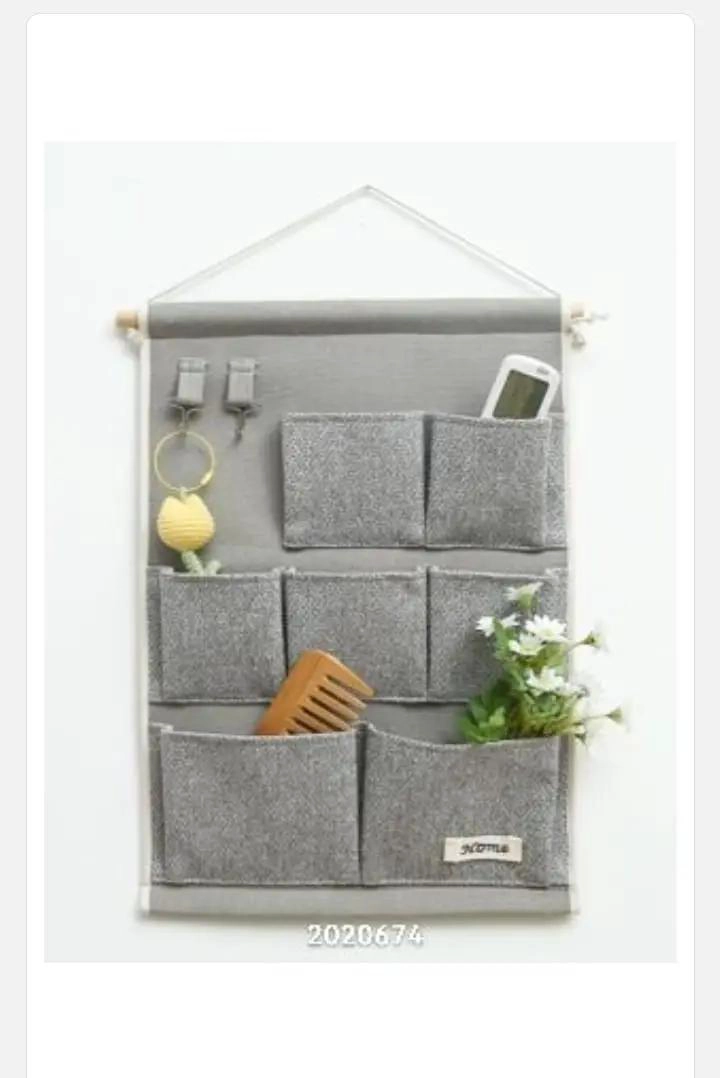 BOLSA DE ALMACENAMIENTO COLGANTE PARA PARED EN COLOR GRIS - 4