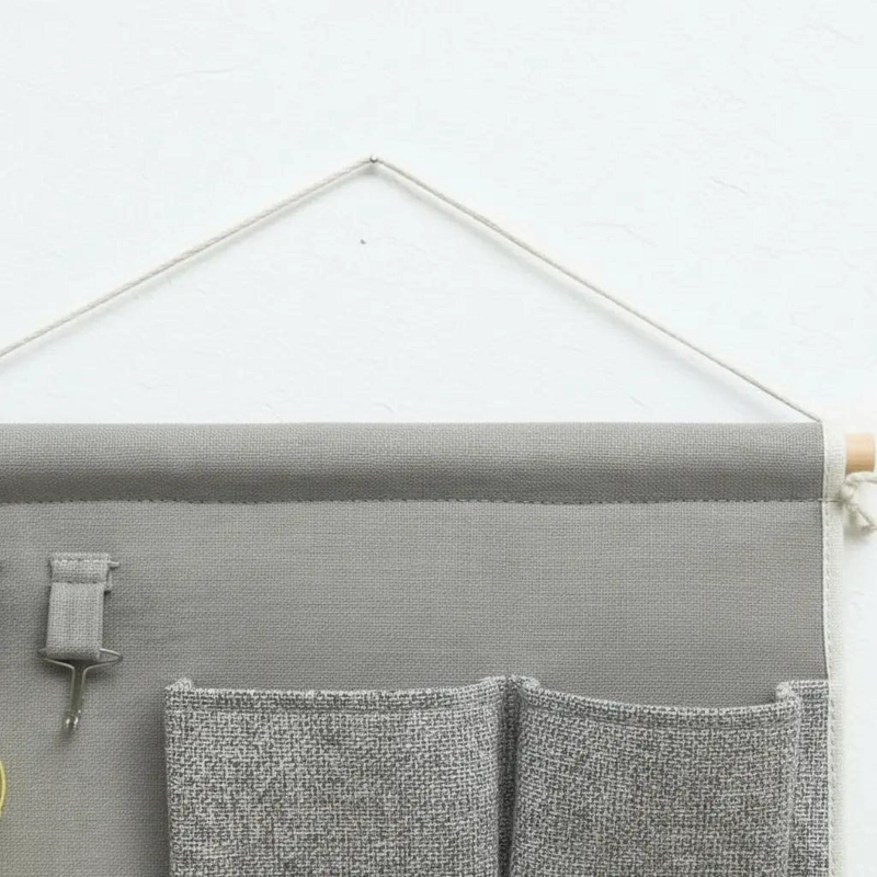 BOLSA DE ALMACENAMIENTO COLGANTE PARA PARED EN COLOR GRIS - 9