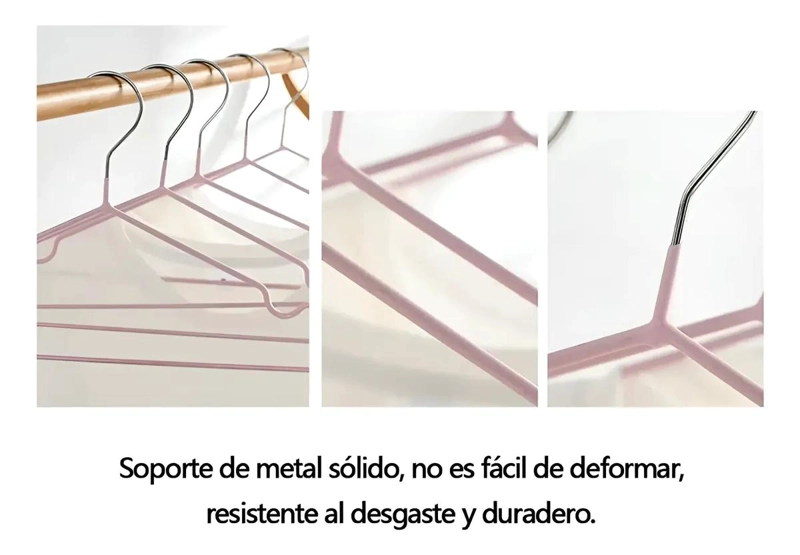 GANCHOS COLGADORES ANTIDESLIZANTES PARA ROPA 10 UNIDADES - 6