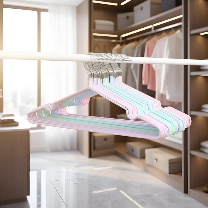GANCHOS COLGADORES ANTIDESLIZANTES PARA ROPA 10 UNIDADES - 8