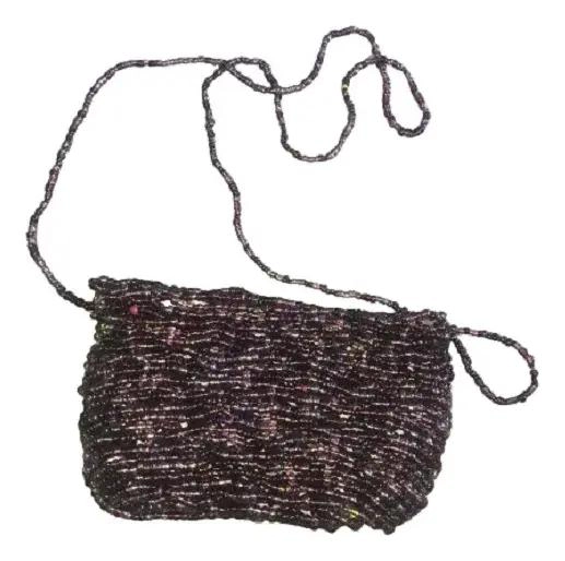 BOLSO PORTA COSME TICOS FORRADO CON MOSTACILLAS MULTICOLOR - 2