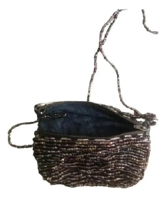 BOLSO PORTA COSME TICOS FORRADO CON MOSTACILLAS MULTICOLOR - 3