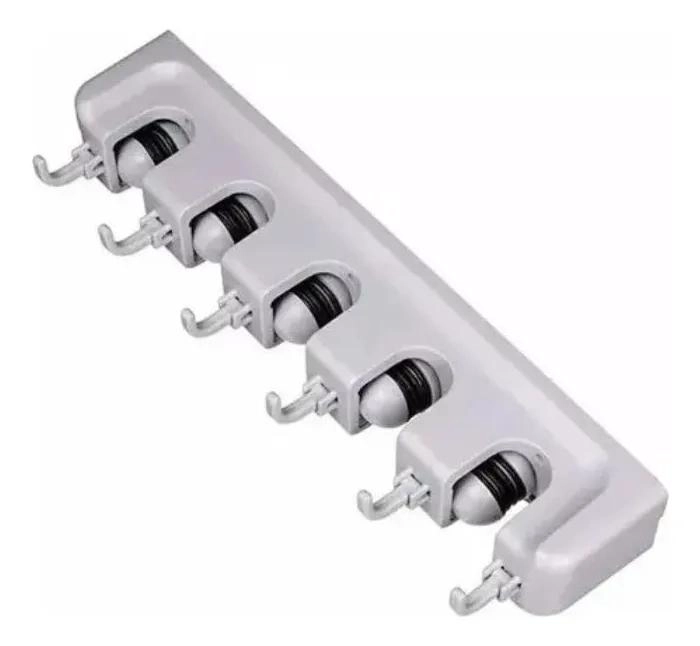 ORGANIZADOR COLGADOR DE PARED PARA ESCOBAS Y UTENSILIOS DE ASEO - 1