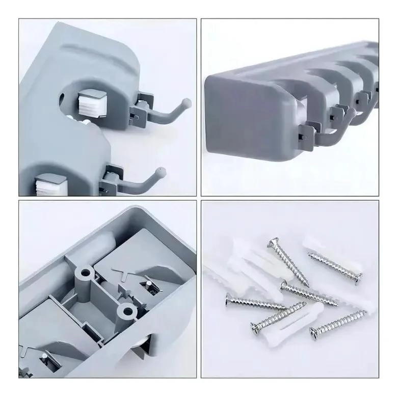 ORGANIZADOR COLGADOR DE PARED PARA ESCOBAS Y UTENSILIOS DE ASEO - 3