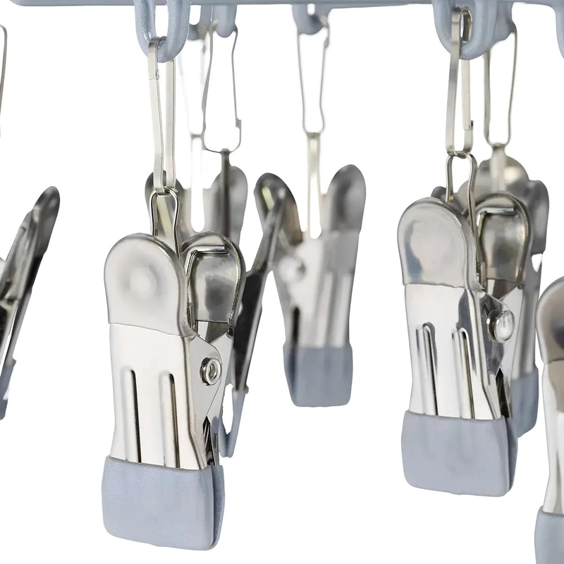 COLGADOR PLEGABLE DE CALCETINES Y ROPA INTERIOR CON 20 CLIPS - 5