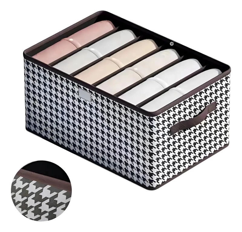 CAJA ORGANIZADORA PLEGABLE PARA CLOSET CON COMPARTIMENTOS - 1