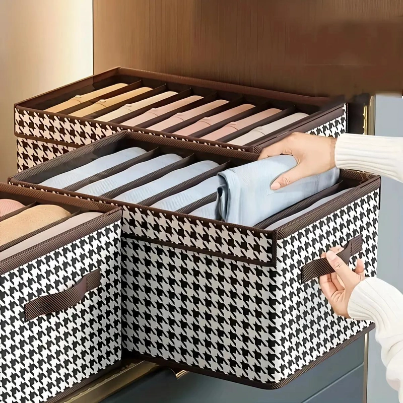 CAJA ORGANIZADORA PLEGABLE PARA CLOSET CON COMPARTIMENTOS - 2
