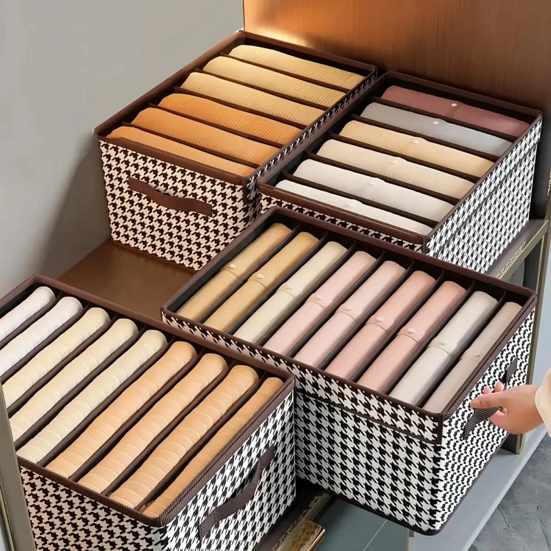 CAJA ORGANIZADORA PLEGABLE PARA CLOSET CON COMPARTIMENTOS - 5