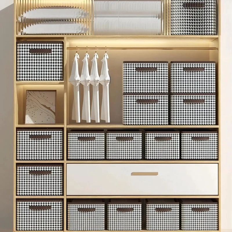 CAJA ORGANIZADORA PLEGABLE PARA CLOSET CON COMPARTIMENTOS - 6