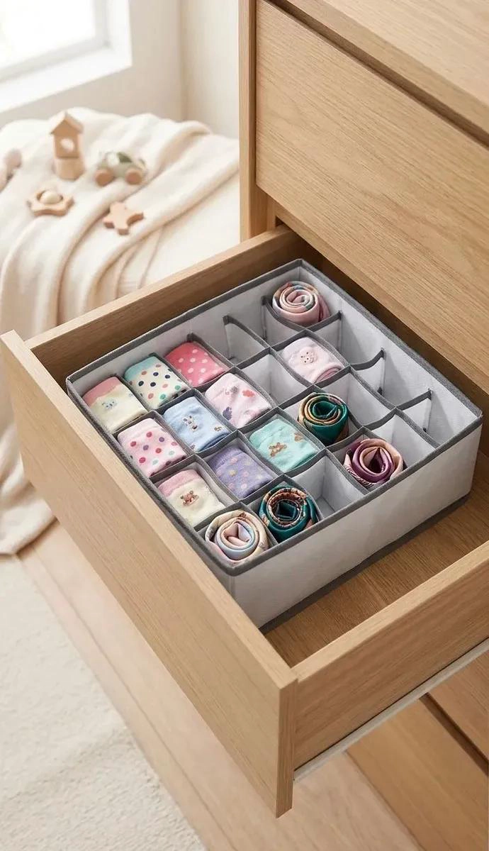ORGANIZADOR DE ROPA INTERIOR CON 24 COMPARTIMENTOS 30X30X10 CM - 2