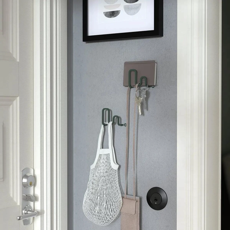 GANCHO DE PARED DECORATIVO EN ACERO 10X6 CM - 5