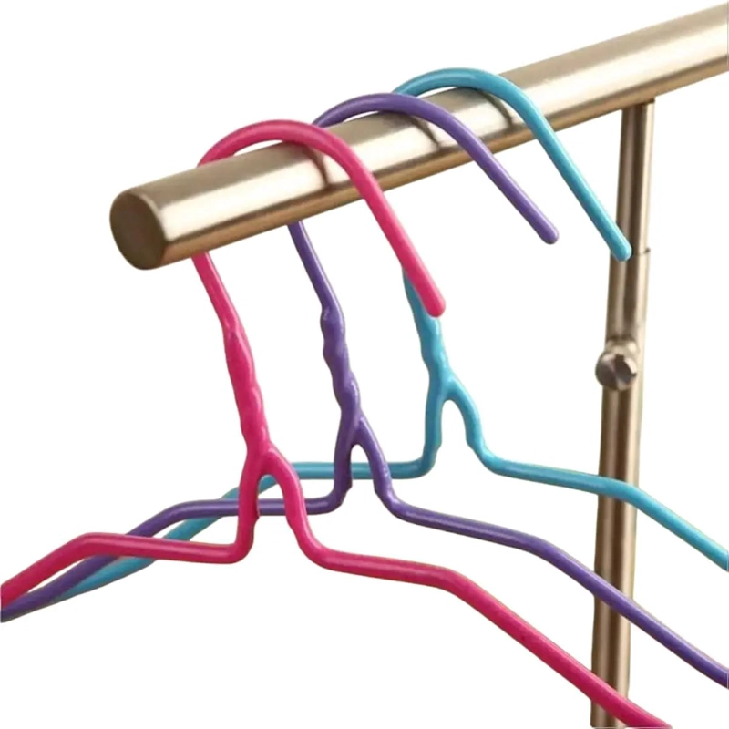 SET DE 5 PERCHAS DE ALAMBRE PARA ROPA INFANTIL DE 30 CM - 3