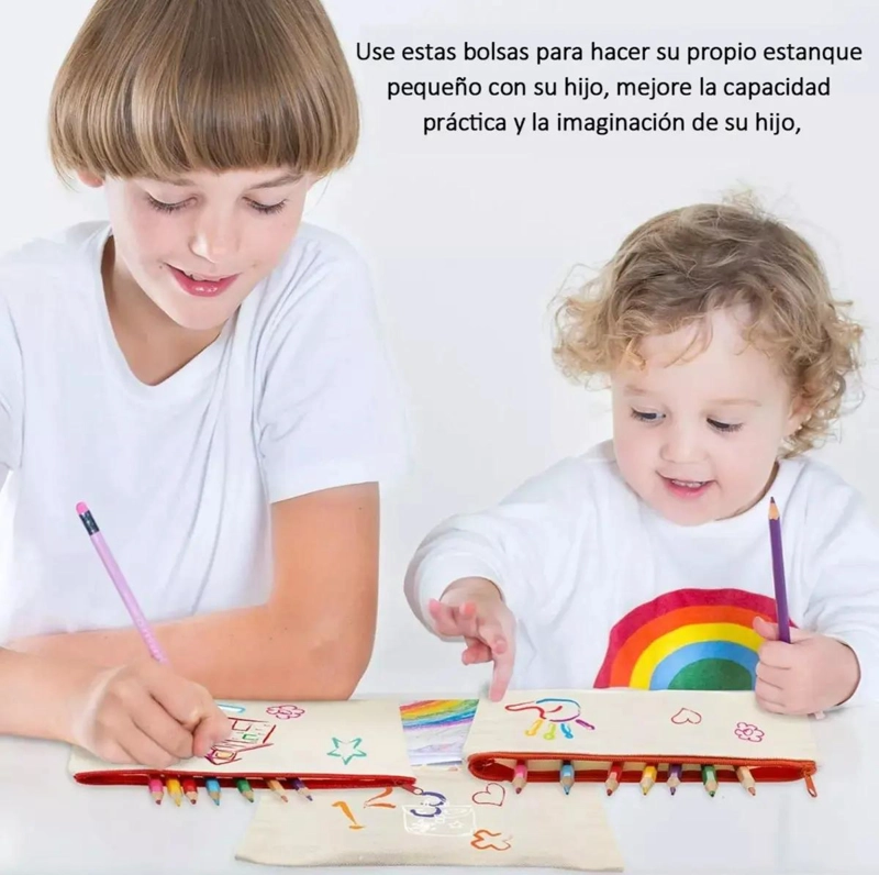 ESTUCHE COSMETIQUERO DE LONA 20X14CM PARA PERSONALIZAR - 3