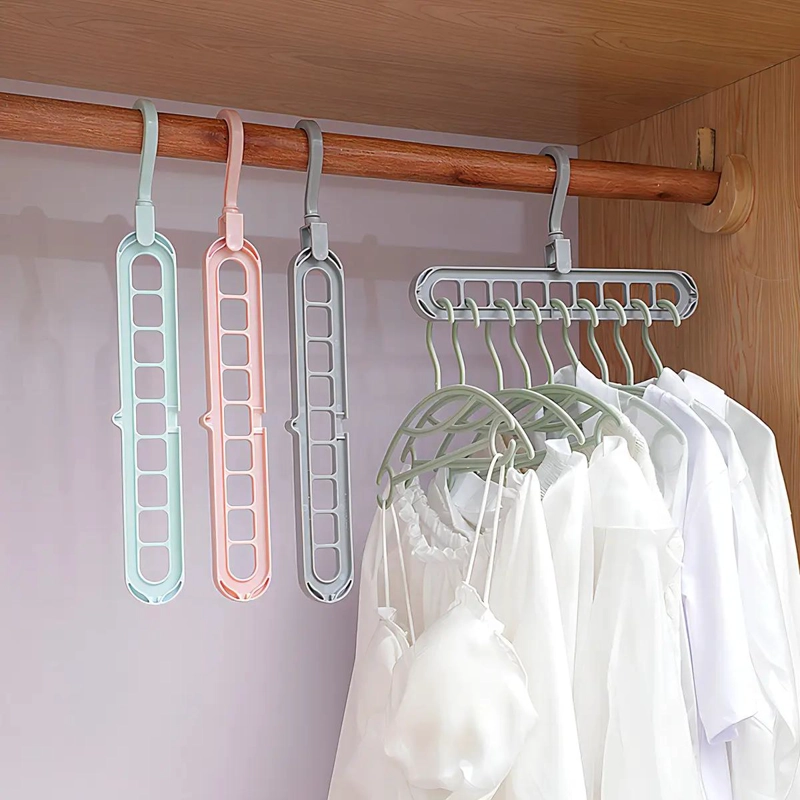 PACK DE 10 PERCHEROS GIRATORIOS PARA ORGANIZAR ROPA - 2