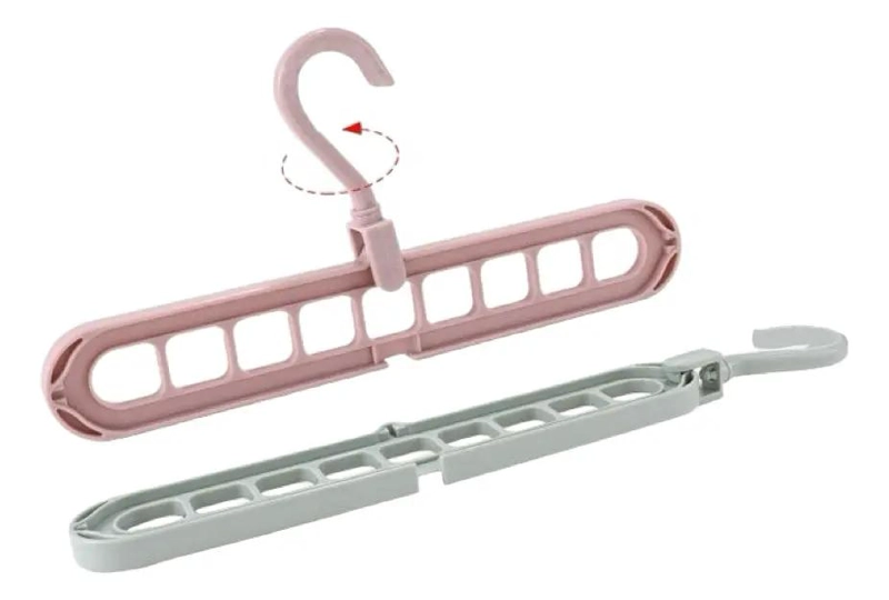 PACK DE 10 PERCHEROS GIRATORIOS PARA ORGANIZAR ROPA - 7