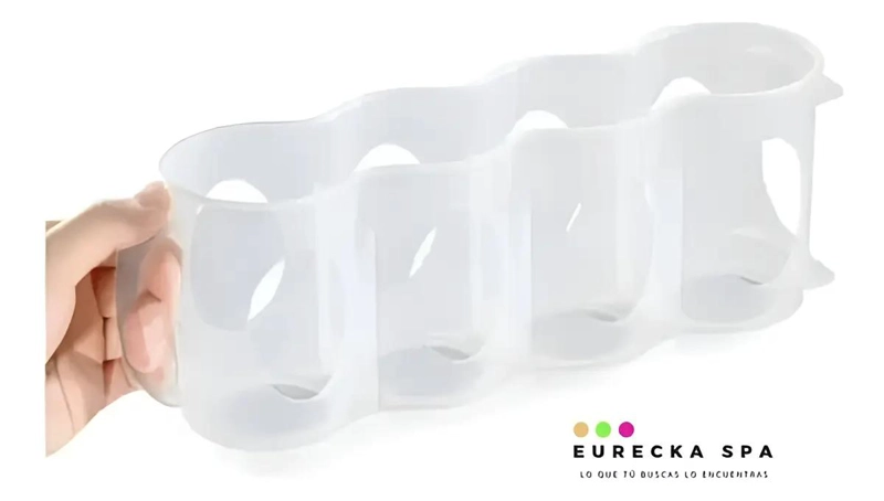 ORGANIZADOR PORTATIL PARA LATAS Y BOTELLAS EN COLOR TRANSPARENTE - 10