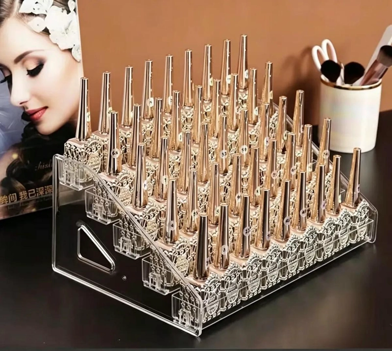 ORGANIZADOR ACRILICO TRANSPARENTE PARA MAQUILLAJE CON 5 NIVELES - 3