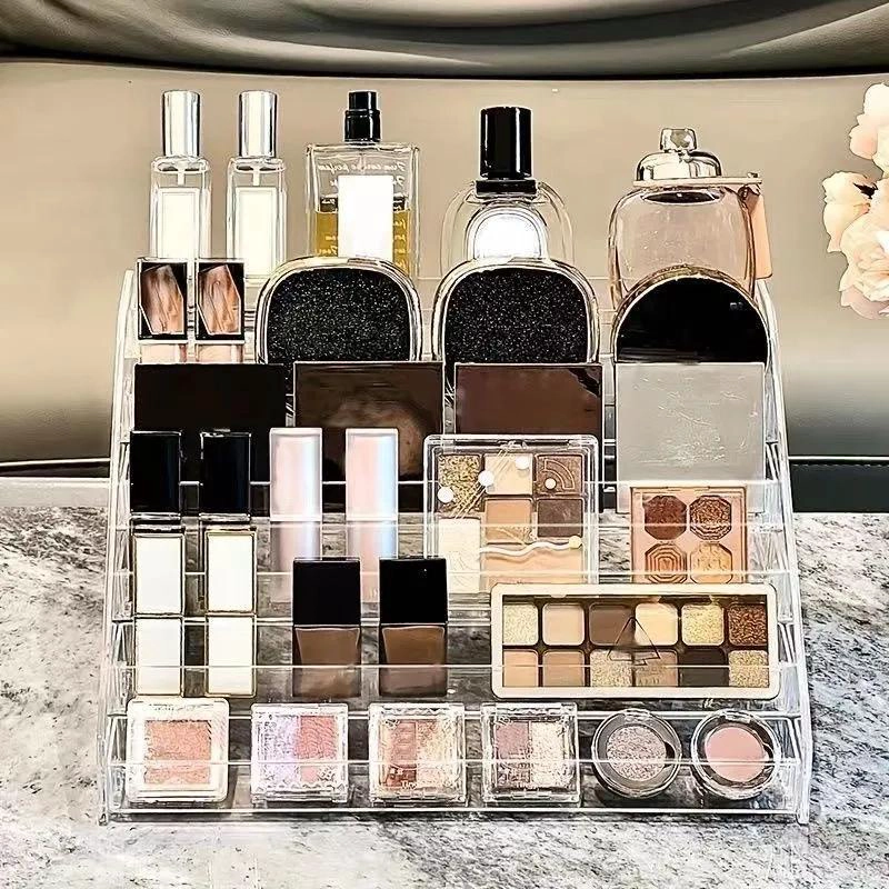 ORGANIZADOR ACRILICO TRANSPARENTE PARA MAQUILLAJE CON 5 NIVELES - 6