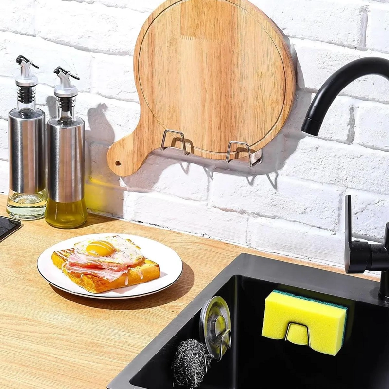 SOPORTE DE ESPONJA DE ACERO INOXIDABLE PARA COCINA - 9