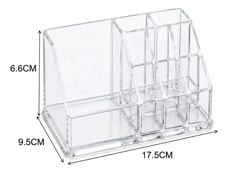 ORGANIZADOR ACRILICO PARA MAQUILLAJE CON COMPARTIMENTOS - 3