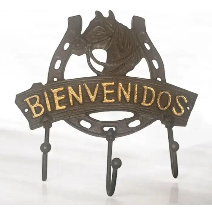 PERCHERO DE HIERRO DISEÑO CABALLO PARA DECORAR ESPACIOS - 3