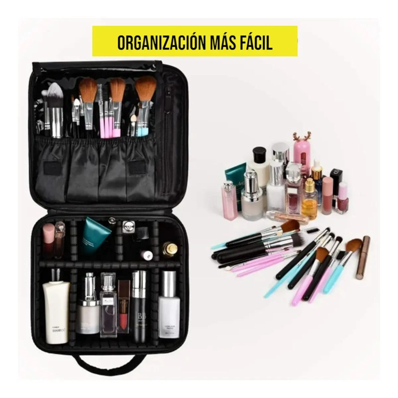 NECESER ORGANIZADOR DE MAQUILLAJE IMPERMEABLE Y PORTATIL - 8