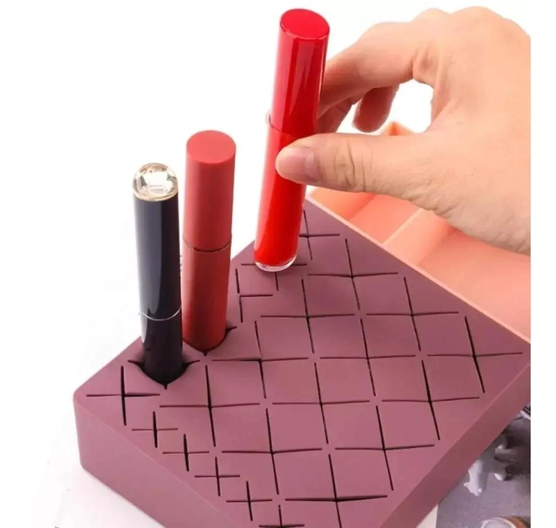 ORGANIZADOR DE MAQUILLAJE PARA ESCRITORIO CON COMPARTIMIENTOS - 6