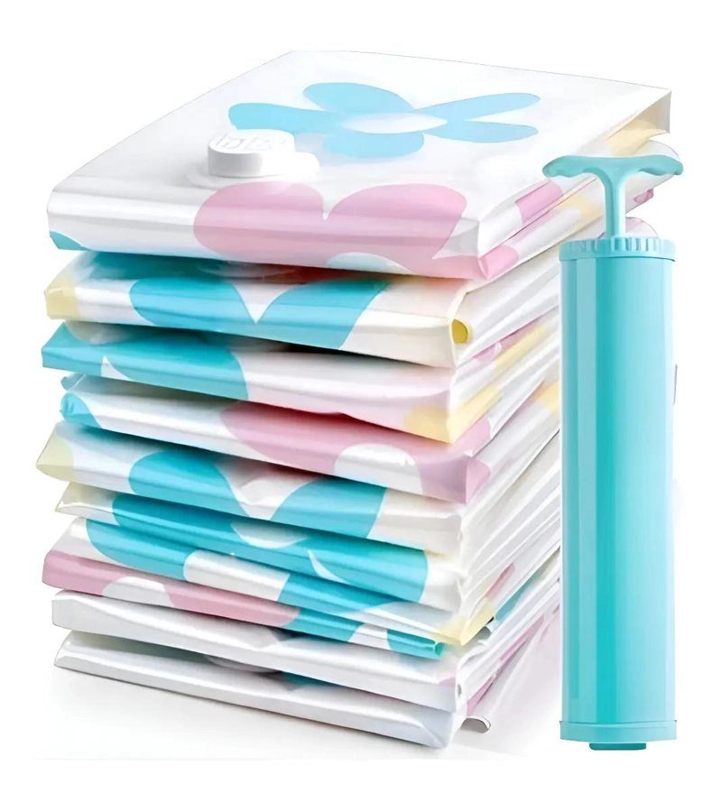 PACK DE 5 BOLSAS ORGANIZADORAS AL VACIO CON BOMBA MANUAL - 8
