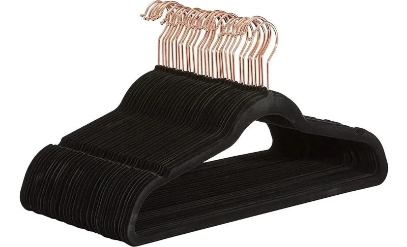 SET DE 20 PERCHAS ANTIDESLIZANTES DE TERCIOPELO PARA ROPA - 1