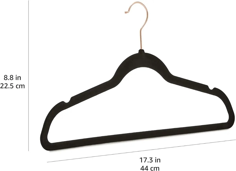 SET DE 20 PERCHAS ANTIDESLIZANTES DE TERCIOPELO PARA ROPA - 6