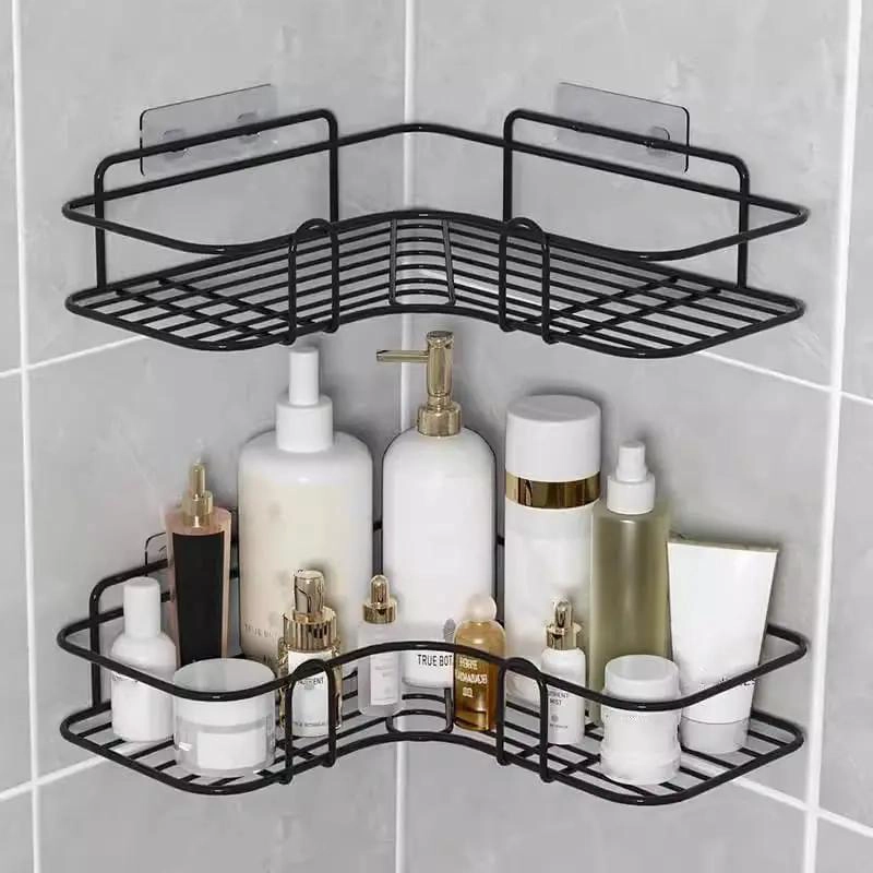 ESTANTE DE DUCHA NEGRO ORGANIZADOR DE BAÑO RESISTENTE - 7
