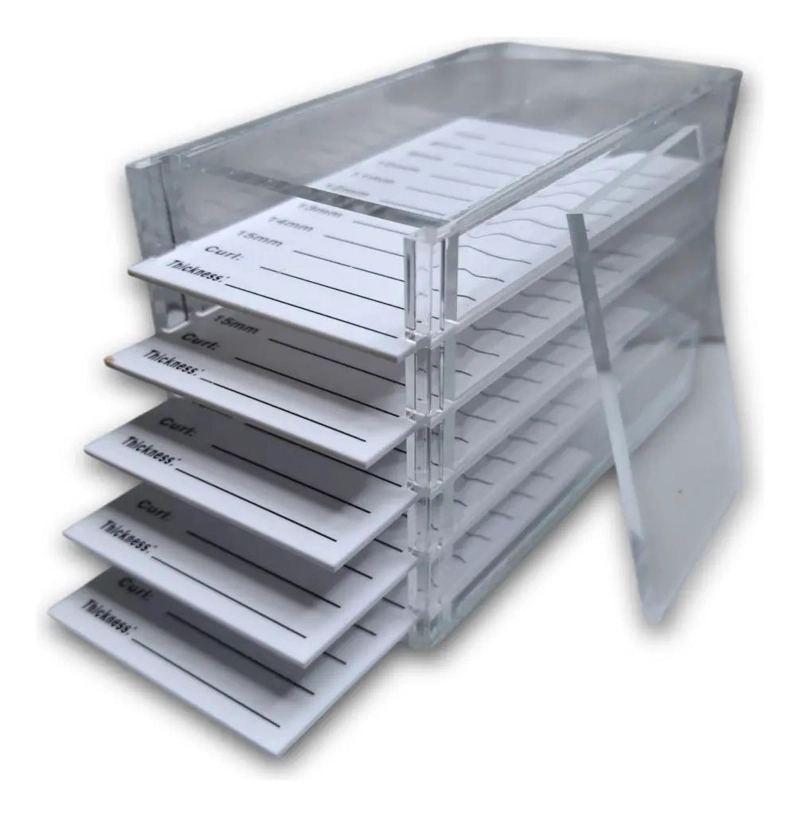 ORGANIZADOR ACRILICO DE 5 NIVELES PARA EXTENSIONES DE PESTAÑAS - 1