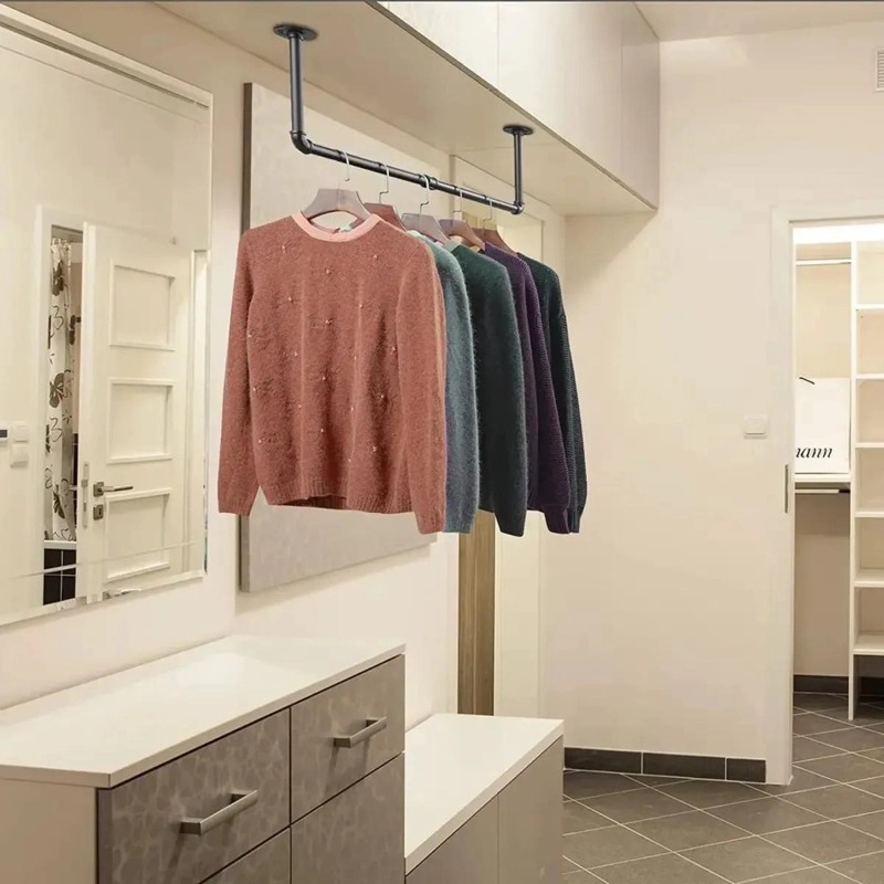 BARRA COLGADORA DE ROPA DE 92 CM PARA PARED MULTIUSO - 8