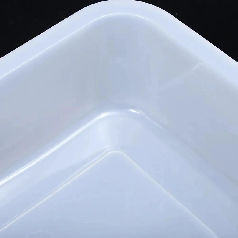PACK DE 6 BANDEJAS ORGANIZADORAS PLASTICAS 1.5 LTS EN COLOR BLANCO - 8
