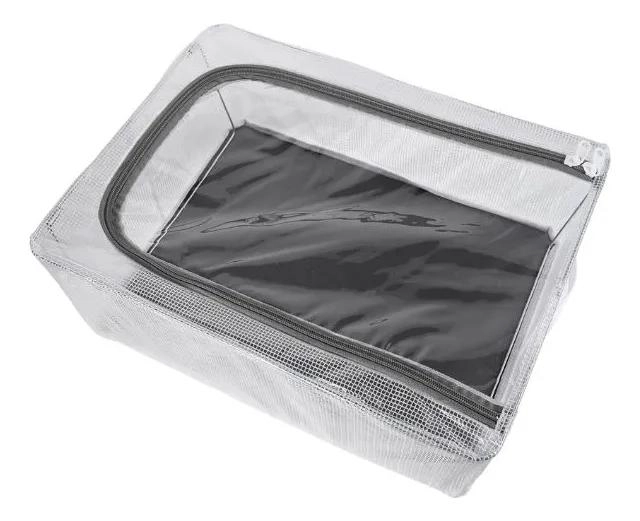 CAJA ORGANIZADORA DE ROPA CON VENTANA TRANSPARENTE 40X30X15 CM - 1