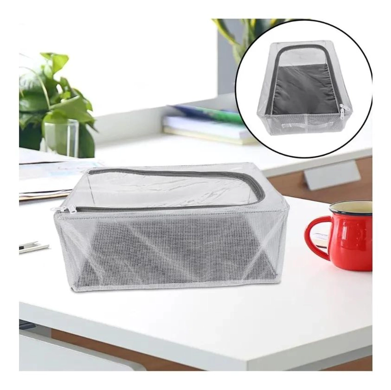 CAJA ORGANIZADORA DE ROPA CON VENTANA TRANSPARENTE 40X30X15 CM - 4