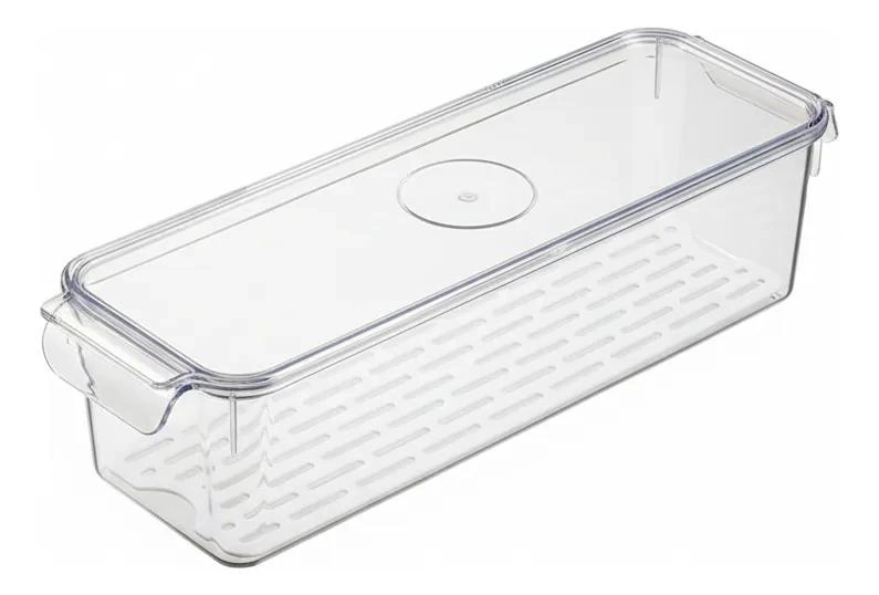 ORGANIZADOR APILABLE TRANSPARENTE CON TAPA PARA ALMACENAMIENTO - 7