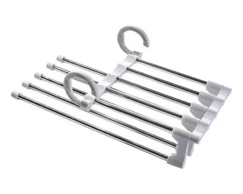 COLGADOR PLEGABLE MAGICO PARA PANTALONES Y ROPA - 1
