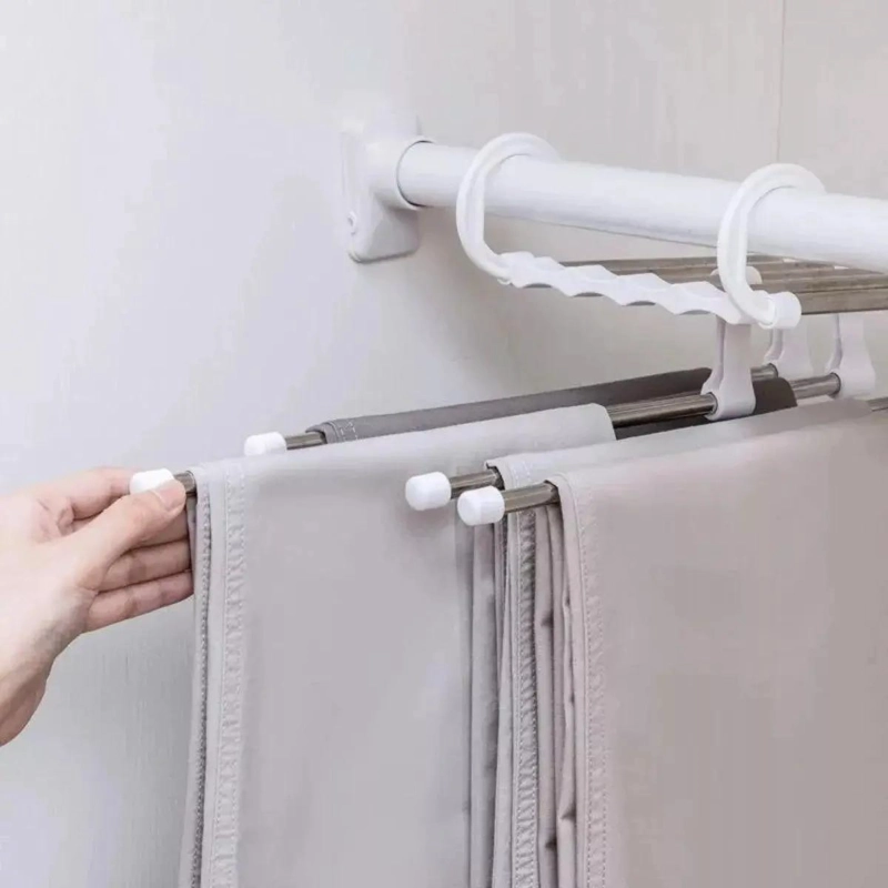 COLGADOR PLEGABLE MAGICO PARA PANTALONES Y ROPA - 4