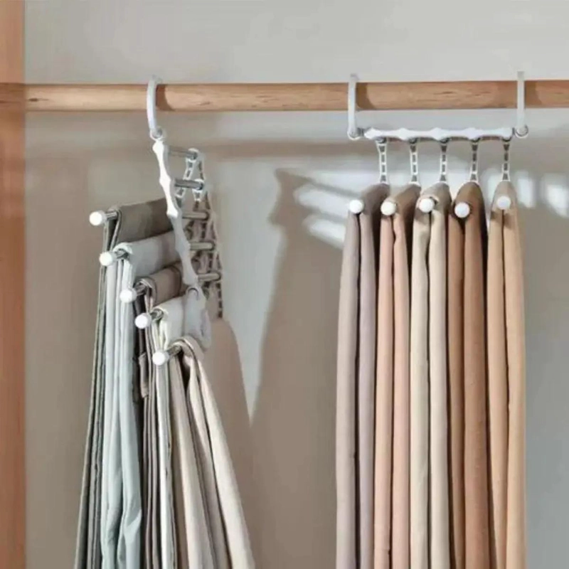 COLGADOR PLEGABLE MAGICO PARA PANTALONES Y ROPA - 5