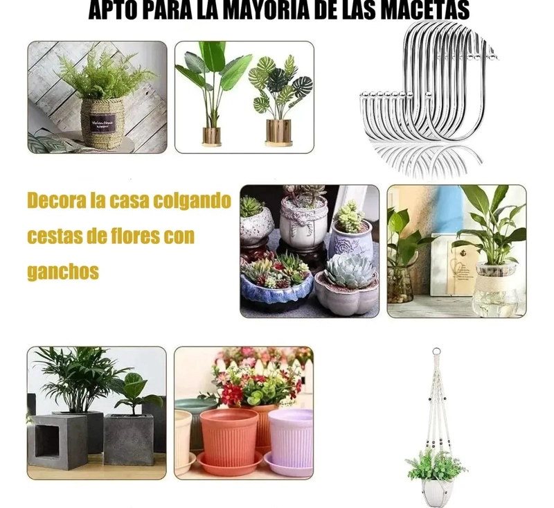 GANCHOS ANTIDESLIZANTES DE ACERO INOXIDABLE PARA ROPA 10 UNIDADES - 4