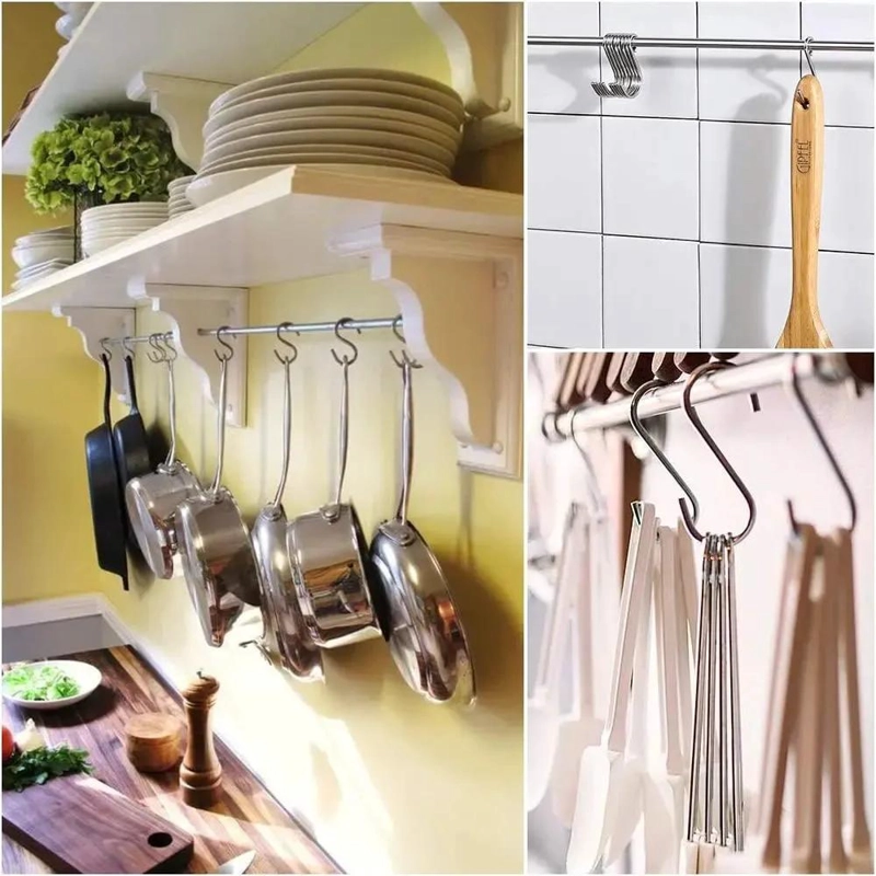 GANCHOS ANTIDESLIZANTES DE ACERO INOXIDABLE PARA ROPA 10 UNIDADES - 9