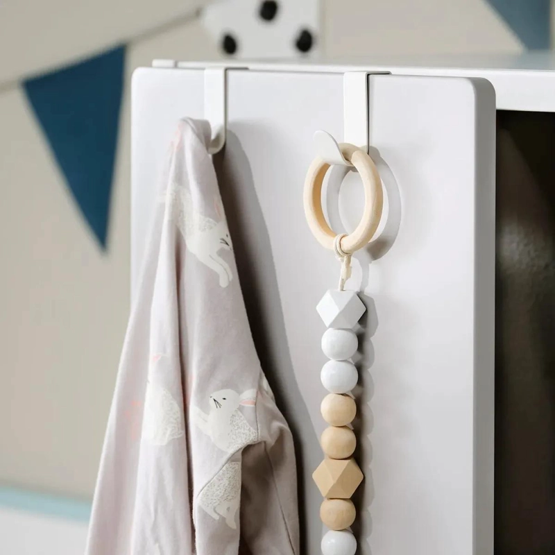 PERCHA INFANTIL CON CLIP Y GANCHO PARA ROPA Y DIBUJOS - 3