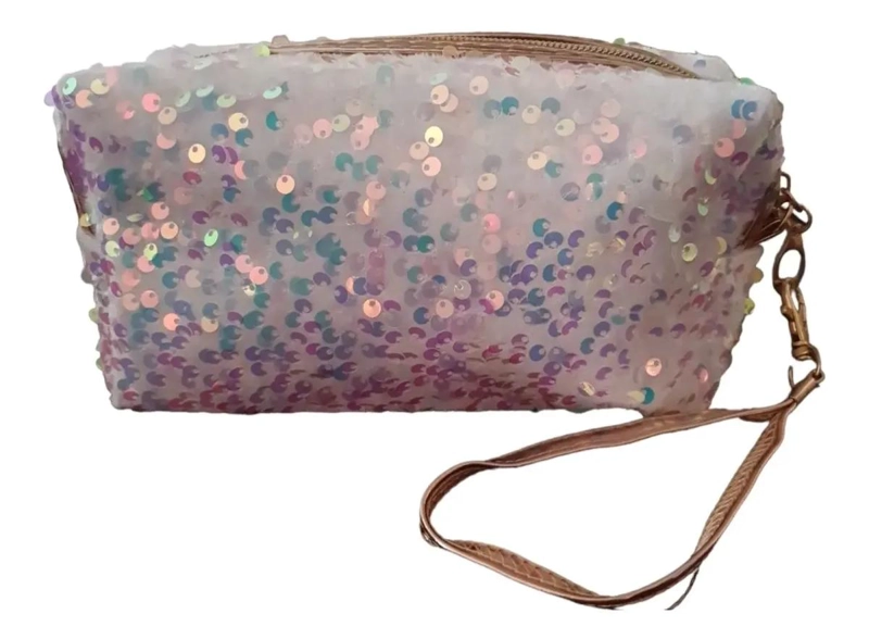 ESTUCHE ORGANIZADOR CON LENTEJUELAS BRILLANTES Y DISEÑO MODERNO - 1