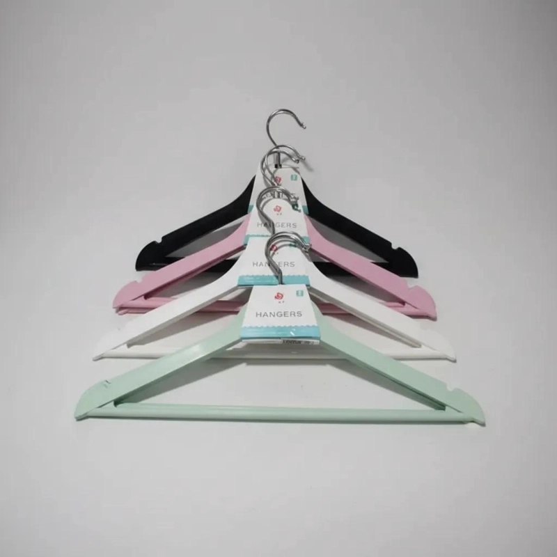 PACK DE 6 GANCHOS COLGADORES DE PLASTICO DE 42 CM - 1