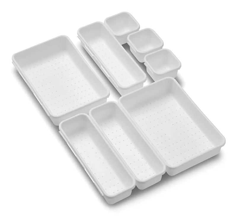 BANDEJA ORGANIZADORA DE CUBIERTOS CON 8 COMPARTIMENTOS PARA COCINA - 1