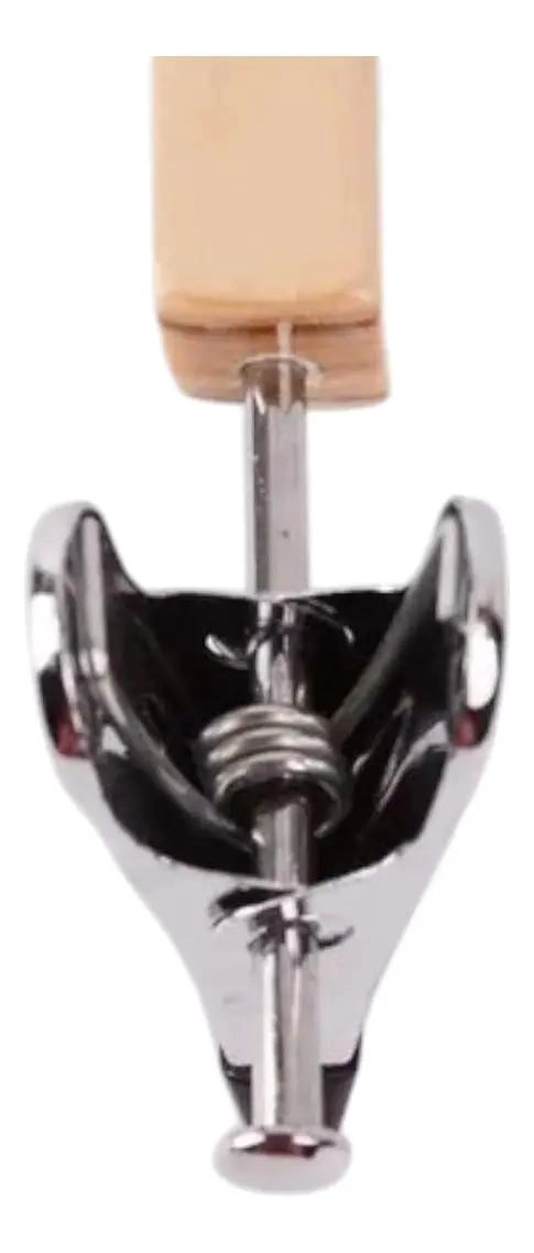 PACK DE 10 COLGADORES DE MADERA CON PINZAS DE METAL PARA ROPA - 3